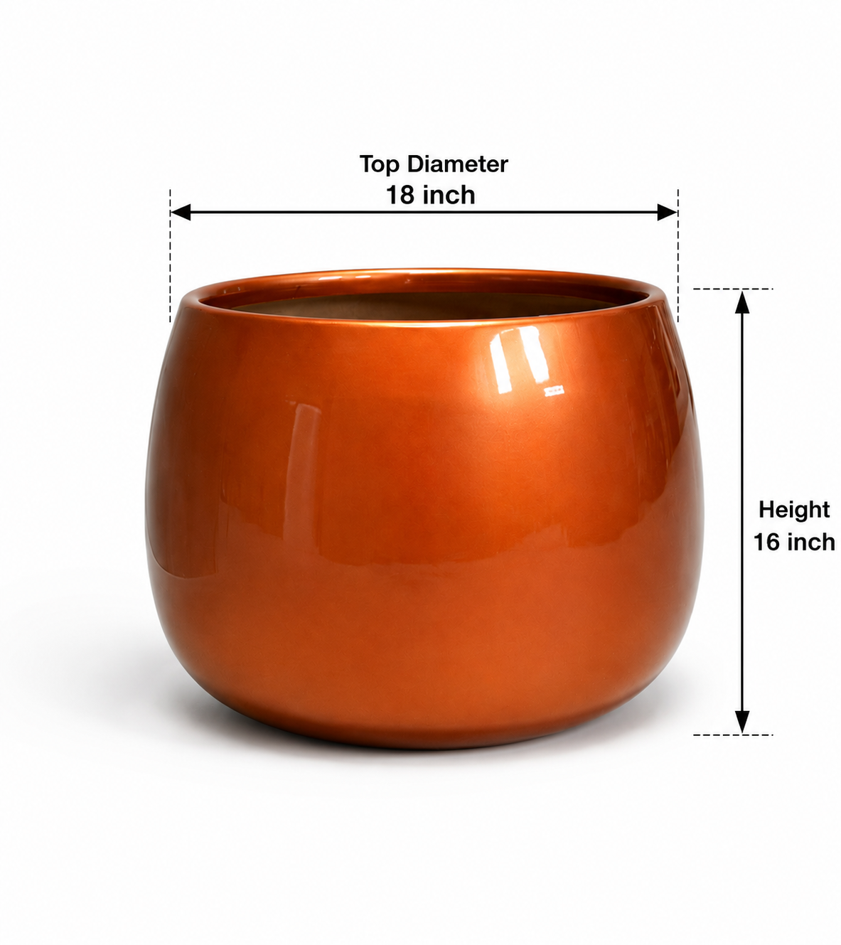 Aura FRP Planter- Large - Image
